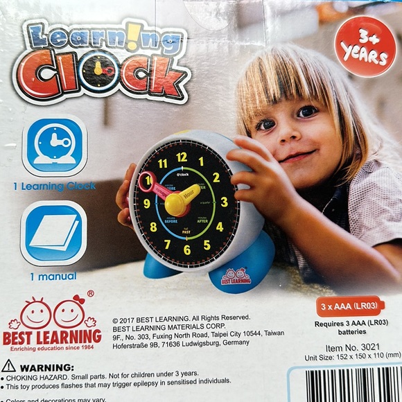 Learning Clock toy for kids - Picture 4 of 5
